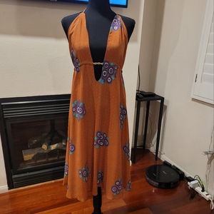 Deep V-Neck and Back Dress